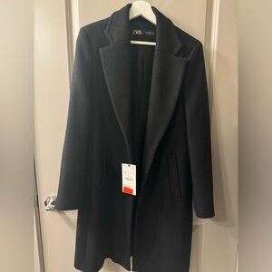 Zara women black coat